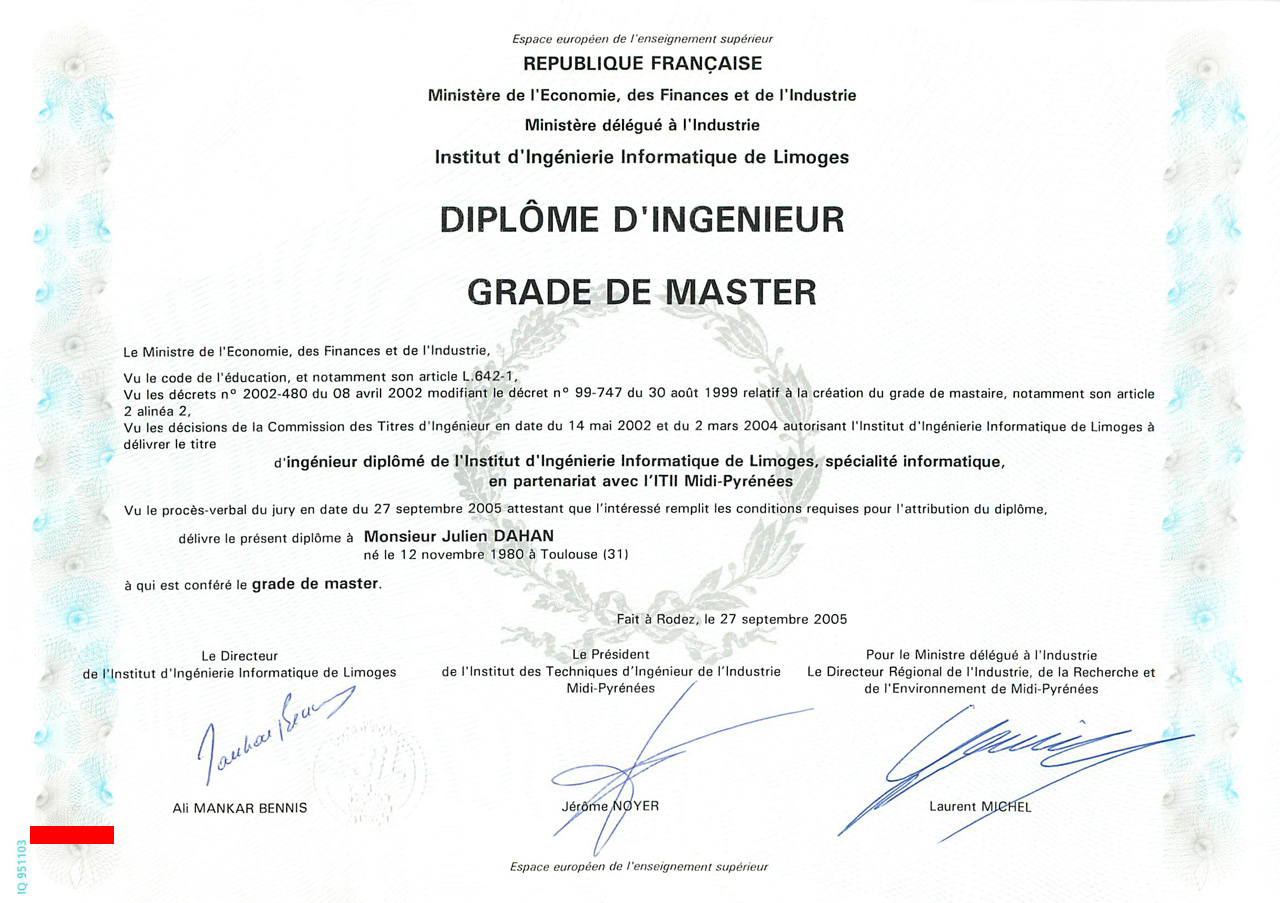 diplome ingenieur informatique